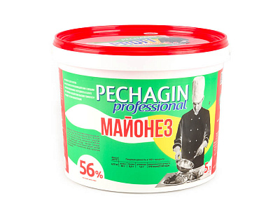 Майонез Печагин 56% Профессионал 5л (4,75кг) ведро 1/1шт ПЕЧАГИН ПРОДУКТ