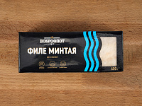 Филе Минтая б/шк 600г 1/12шт РК Новый Мир