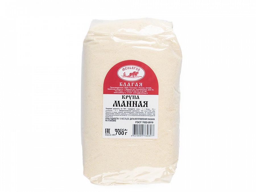 Купить Манка 700гр 1/12шт Мелькруп в Москве, СПБ, Краснодаре с доставкой в день заказа