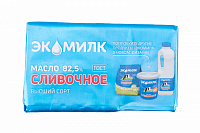 Масло сливочное Экомилк 82,5% 450гр ГОСТ 1/20шт Озерецкий молочный комбинат